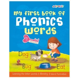 Jolly Kids My First Book of Phonics Words Key to Letter Sound Relationship| Learning the Letter Sounds| Blending| Word Formatting| Sight Words| Phonic Activity Book for Kindergarten Ages 3-7 Years Paperback – 1 January 2020 by Jolly Kids