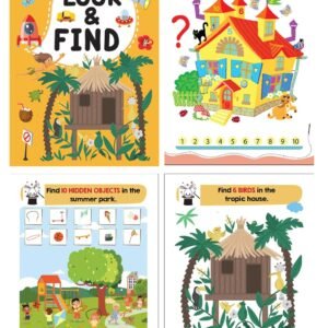 Brain Booster Activity Bag for Kids & Children |Set of 10 Books| Dot to Dot,Look & Find,How Many,Mazes,Difference,Reasoning,Sort,Word Search,Jumble Product Bundle – 1 February 2022 by Team Pegasus