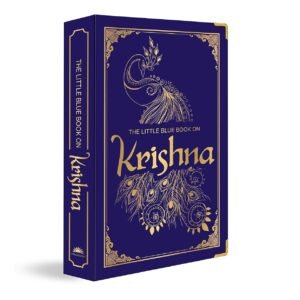 The Little Blue Book on Krishna (Deluxe Silk Hardbound) Hardcover – 1 February 2021 by Shubha Vilas