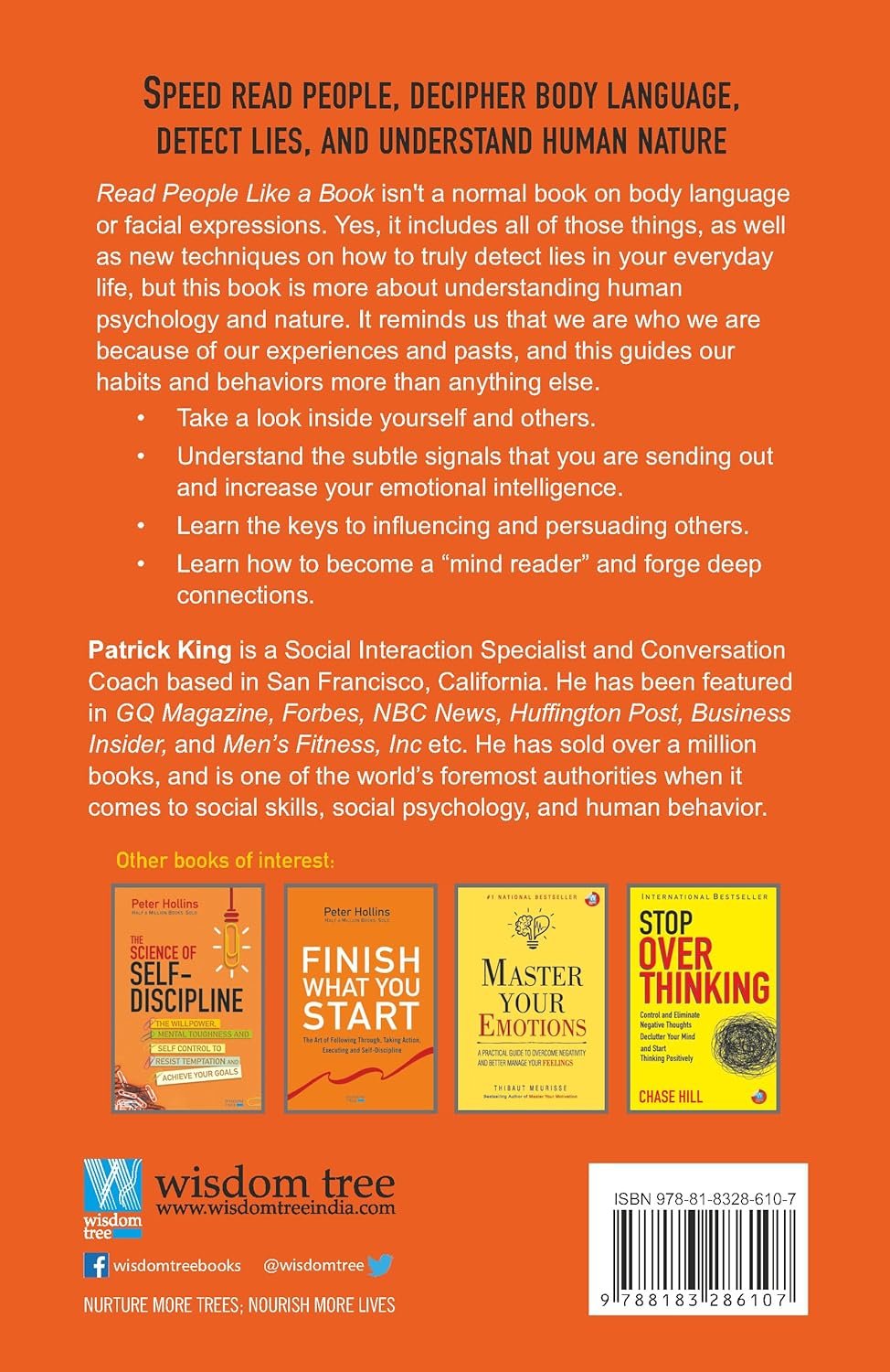 Read People Like a Book: How to Analyze, Understand, and Predict People’s Emotions, Thoughts, Intentions, and Behaviors Paperback – 4 September 2023 by Patrick King