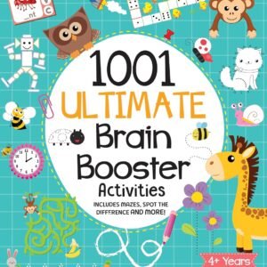 1001 Ultimate Brain Booster Activities for 4+ Years Old Kids |Enhance the Child Mind with Cognitive Excellence with Interactive Activity Book Paperback – Sticker Book, 1 August 2021 by Team Pegasus